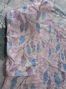 Short Floral Print Kurta