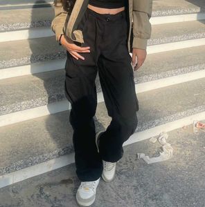 Black cotton Bershka Cargos