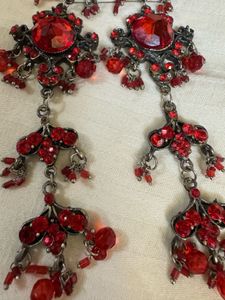 Red Dangle Earrings