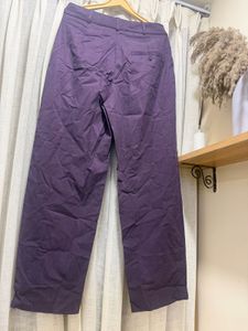 Purple Wide Leg Pants