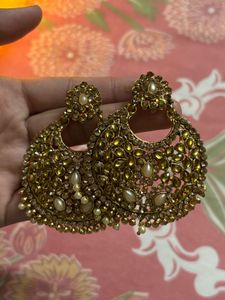 Vintage Gold Statement Jhumkas