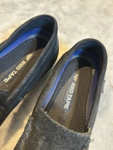 Red Tape Black Loafers For Men