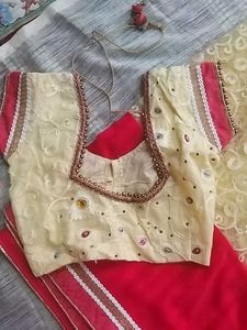 saree with blouse