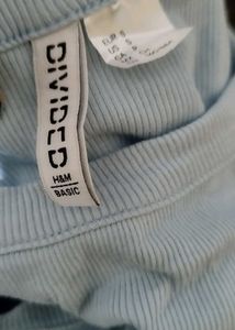 Blue Cropped Tank Top