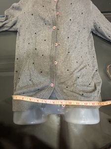 GINGER BLACK POLKA GREY Light Wooden Sweater