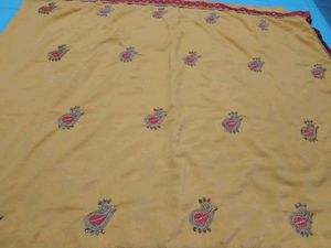 Mustard (Work)Saree With Blouse