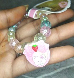 Crystal Pearl Hand Bracelet For Women And Kid&#39;s