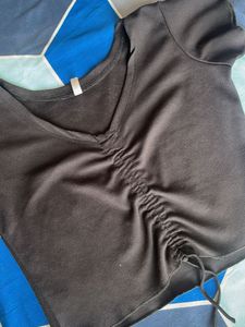 Cute Black Crop Top