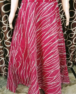 Pink Embellished Ethnic Gown