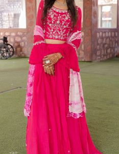 Elegant Pink Lehenga Choli
