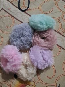 Pack Of Six Scrunchies
