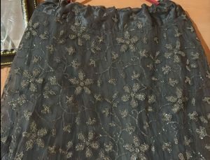 Sparkly Black lehnga