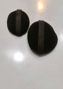 2 Black Hair Bun Makers