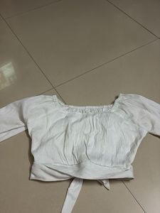 White Crop Top