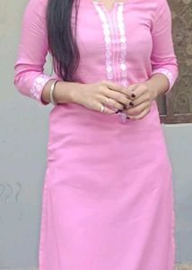 Pink Straight Kurti