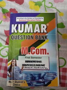 M.Com. Financial Management Book