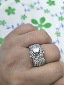 Shimmering Silver Ring Fix Price