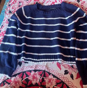 Striped Cropped Sweater