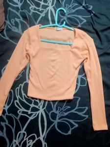 Peach Long Sleeve Top