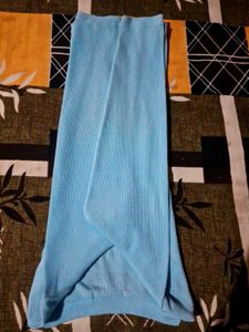 Blue Flared Sleeve Top