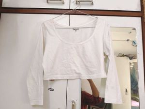 Blazze White Crop Top