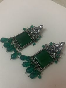 Green Earrings