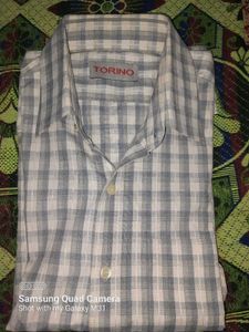 Stylish men's checked shirt