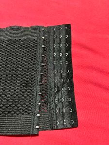 Black Waist Trainer Corset Belt – Hook Closure