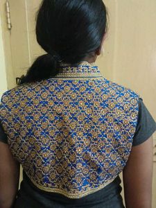 Blue Embellished Indian Dress Material