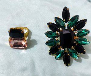 Statement Cocktail Rings - Set of 2