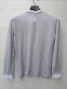New With Tag Korean Gray Long Sleeve Top