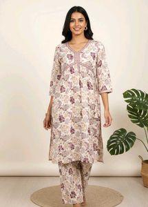 Floral Print Kurta Set