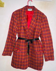 Vintage Plaid Blazer