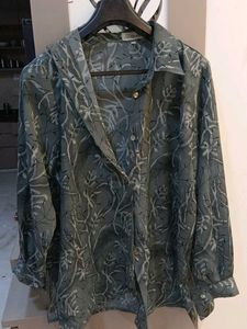 Floral Print Button-Down Shirt