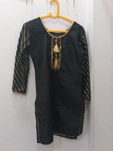 Black & Gold Kurti