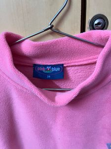 Pink Coloured Sweater For Boys And Girls