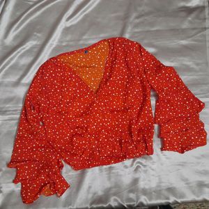Ruffle Sleeves Top