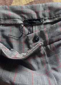 Trendyol Checked Plaid Trousers