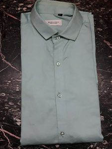 Zara Man Light Green Shirt