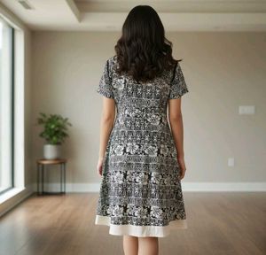 Stylish Black &amp; White Dress