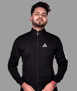 Men's Black Tracksuit Jacket