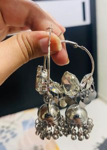 Sparkling Silver Earrings