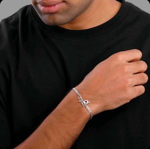 Real 925 Silver Lord Krishna Bracelet