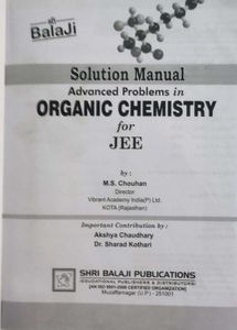 MS Chouhan Organic Chemistry/Free Solution Manual
