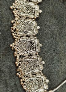 Oxidized Silver Necklace &amp; Earring Set