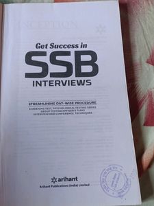 SSB Interview Book Arihant Publication