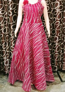 Pink Embellished Ethnic Gown