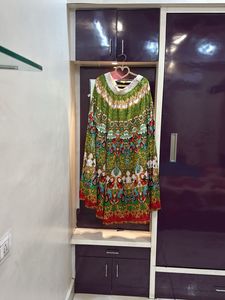 Green Printed Dress