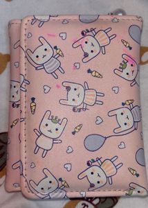 Kawaii Korean Bunny Print Trifold Wallet