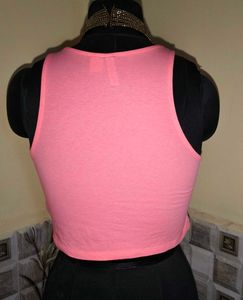 🆕Size S/M🎁Buy 2 Get 1 Free 🎁Pink Crop Tank Top